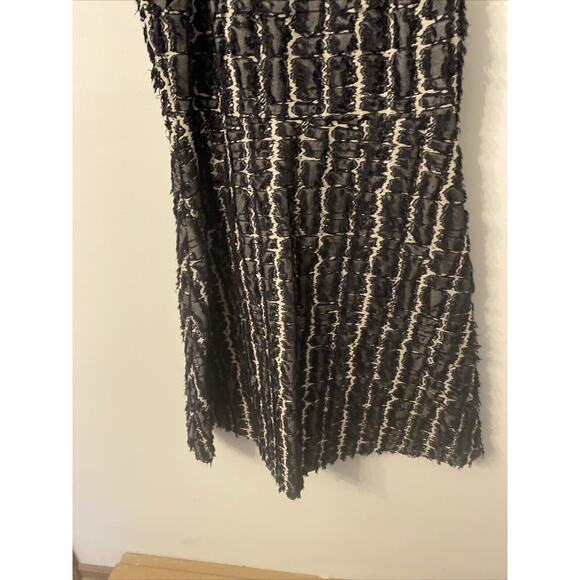 Banana Republic Heritage Collection Dress Blue White Fringe Cotton Size 4 - Picture 4 of 11